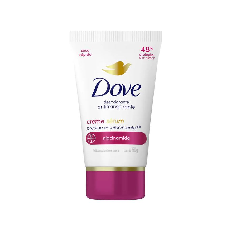 Dove Desodorante Creme Serum Bisnaga Previne Escurecimento 50g