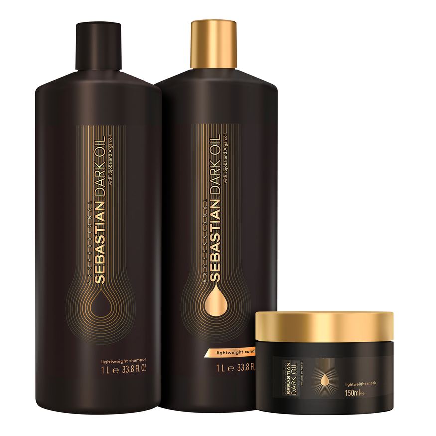 Sebastian Kit Professional Dark Oil Basic Salon Trio (3 Produtos)