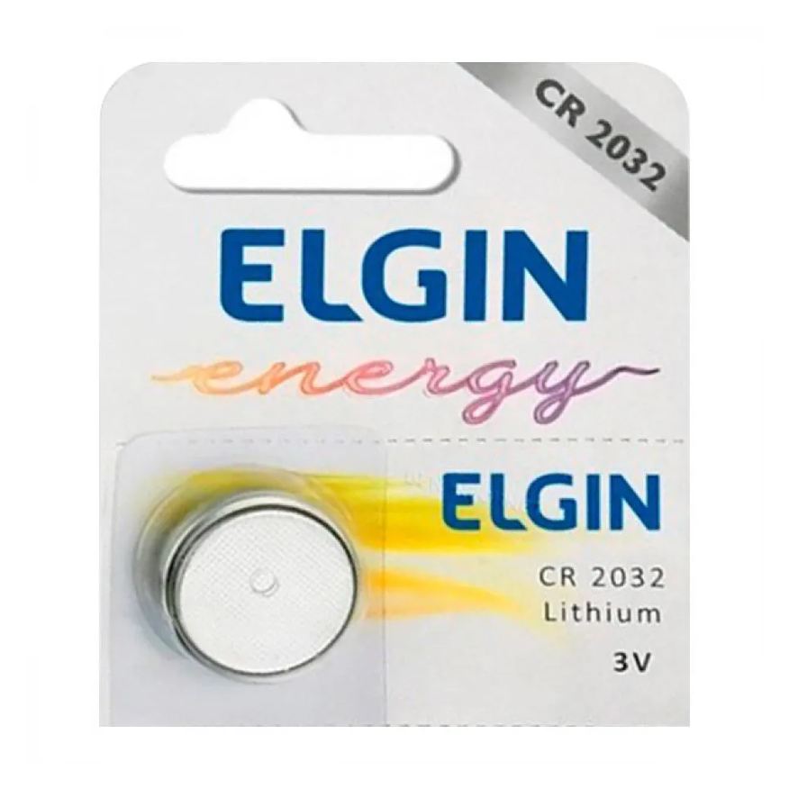 Para Pilha Aparelho Elgin Energy 3v Com 1 Unidade Cr2032