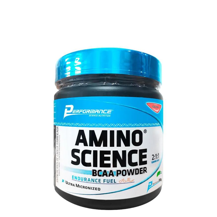 em Bcaa Pó Amino Science 300g – Performance Nutrition Limão