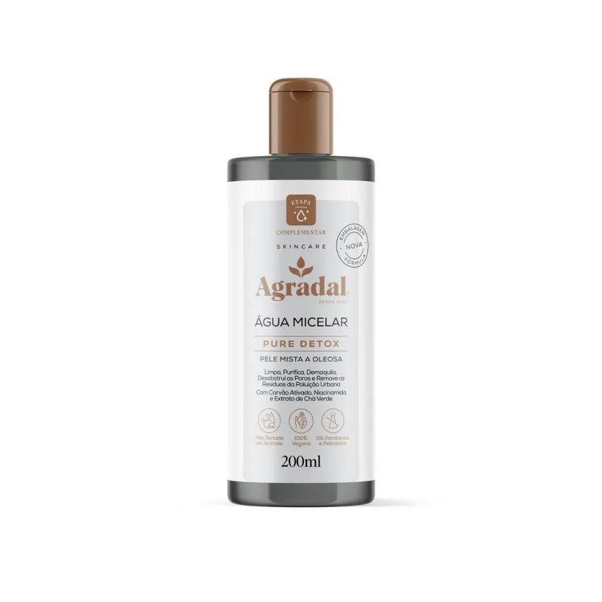 Micelar Água Agradal Pure Detox 200ml
