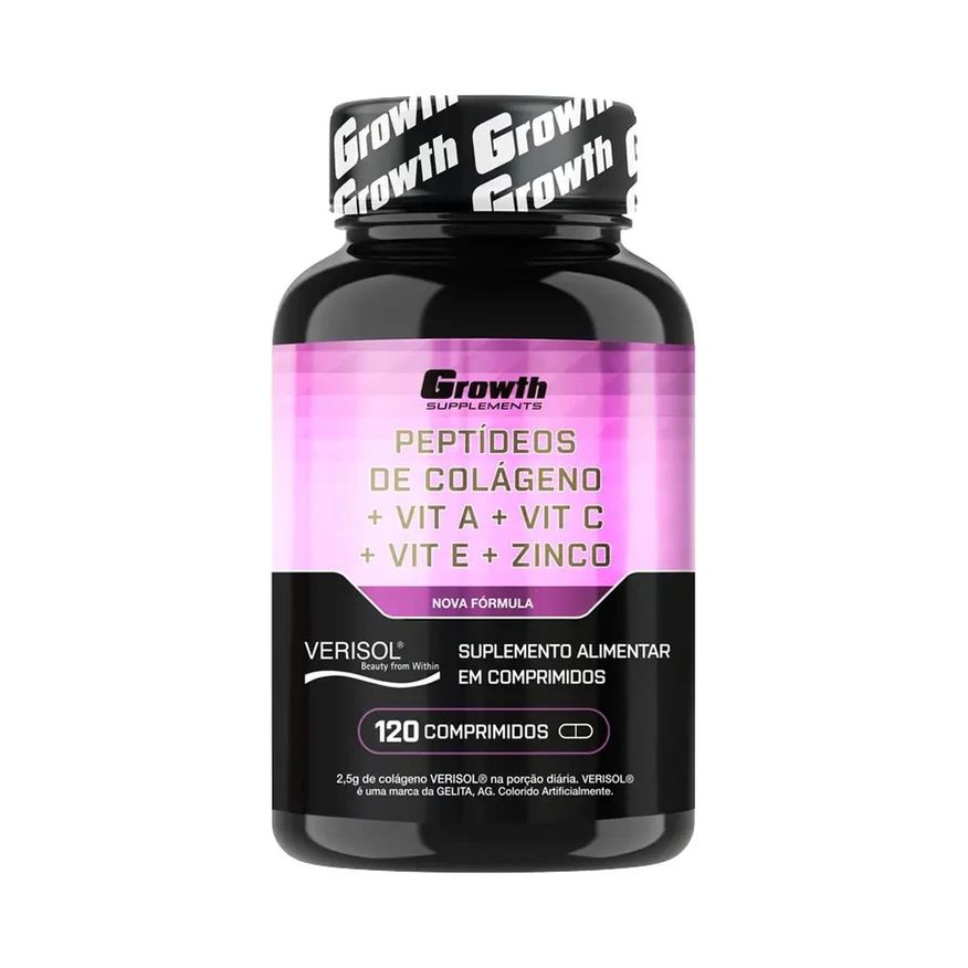 de Peptídeos Colágeno + Vit A + Vit C + Vit E + Zinco 120 comp