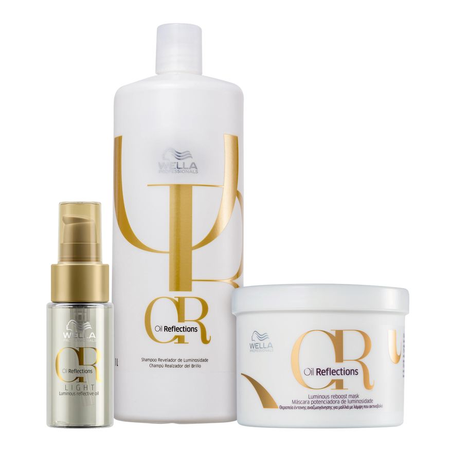 Wella Kit Professionals Oil Reflections Trio Salon Shine (3 Produtos)