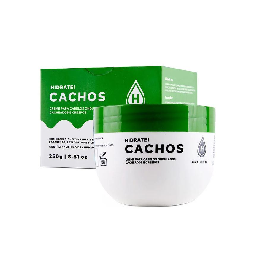 Hidratei Creme Cabelo Ondulado Cacheado Crespo Cachos 250g