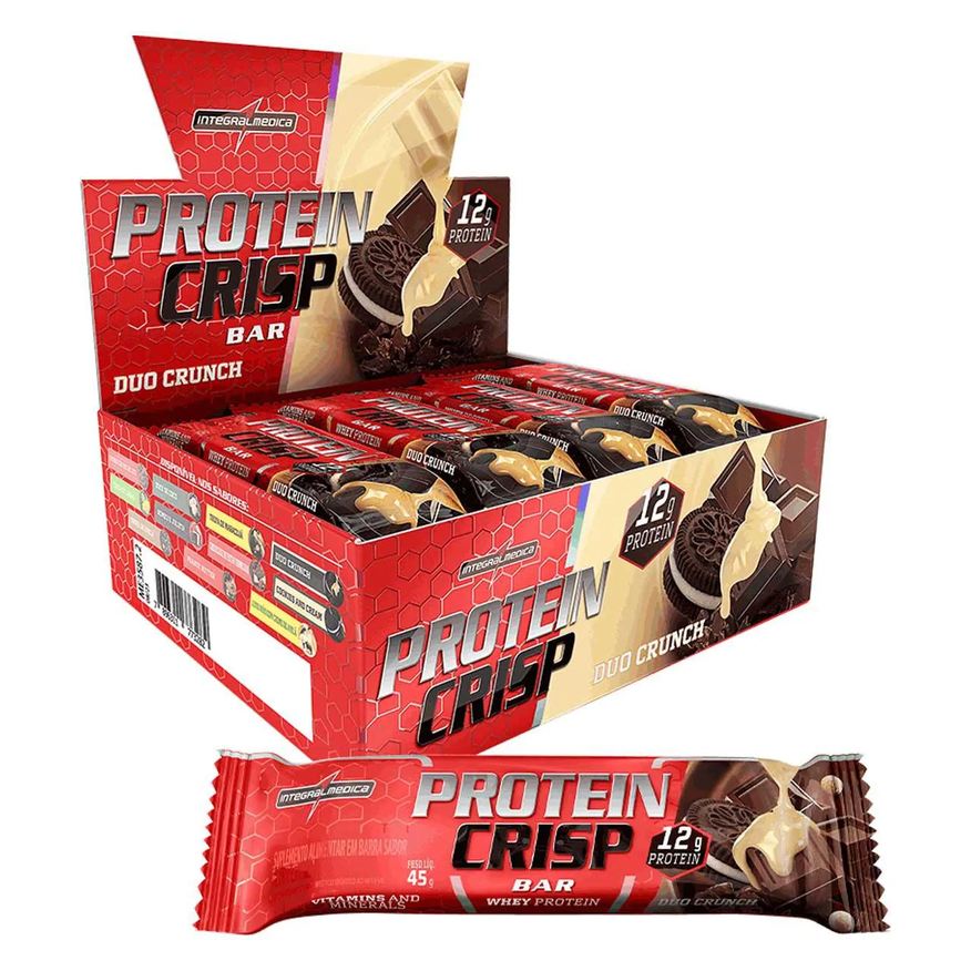 Integralmedica Barra Protein Crisp Bar Caixa Duo Crunch