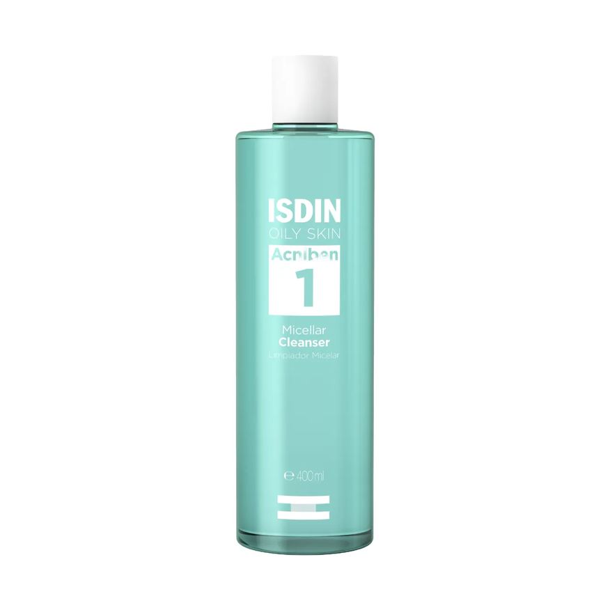 Isdin Água Micelar de Limpeza Oily Skin Acniben 1 Micellar Cleanser 400ml