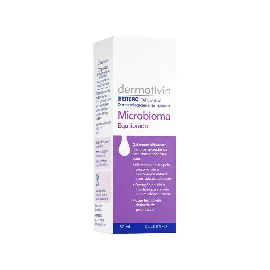 Hidratante Creme Dermotivin Benzac Oil Microbioma Equilibrado 50ml
