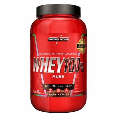 Integralmedica Whey 100% Pure Chocolate Maltado Pote 900g – Integralmédica