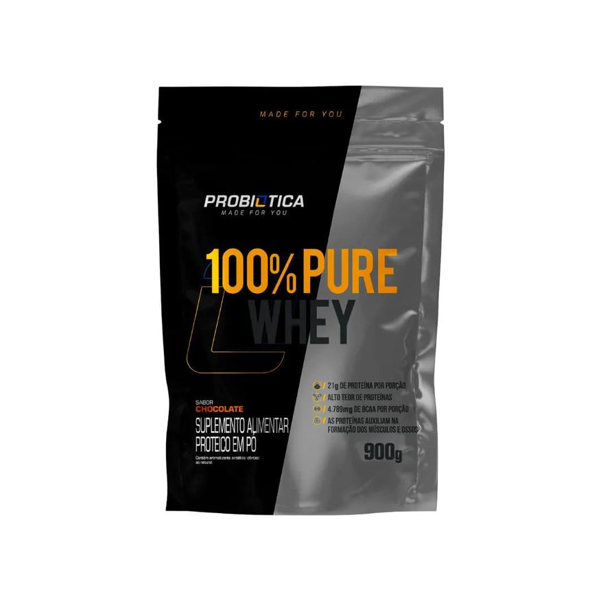 Probiotica Suplemento 100% Pure Whey 900g Chocolate
