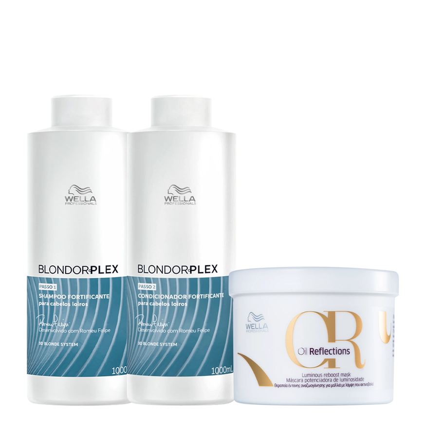Wella Kit Professionals BlondorPlex Oil Reflections Super (3 Produtos)