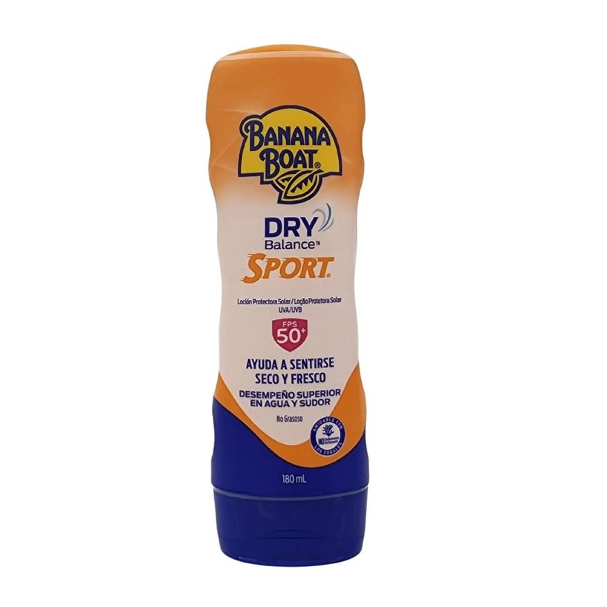Nan Loção Protetora Solar Uva/Uvb Dry Balance Sport Fps 50+ Banana Boat 180ml