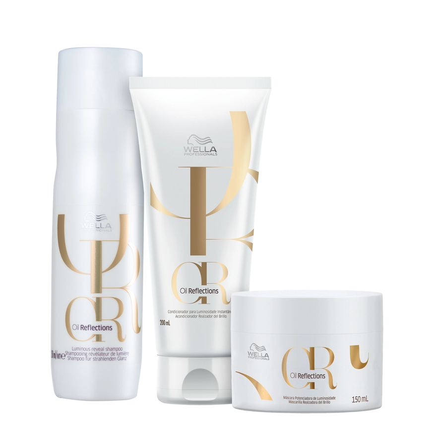 Wella Kit Professionals Oil Reflections Tratamento (3 Produtos)