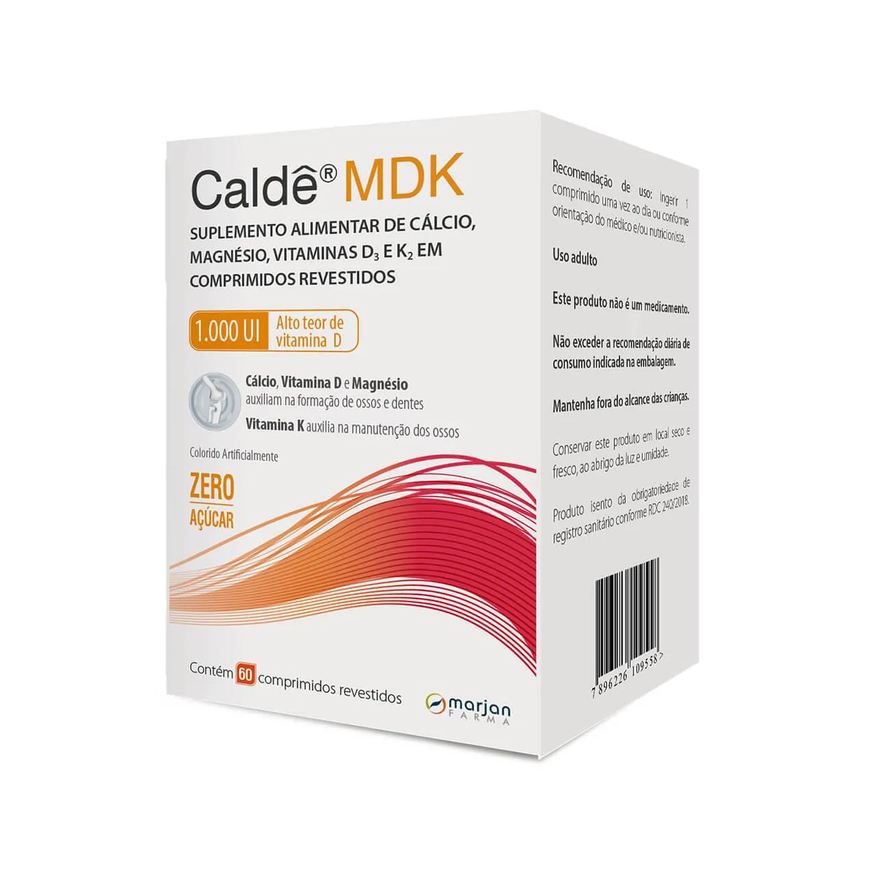 Caldê Cálcio MDK 1000UI 60 comprimidos