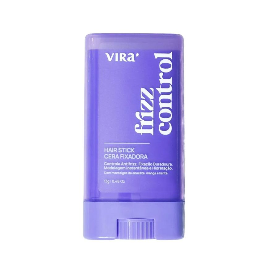 Fixadora Cera Stick Virá Cosméticos Frizz Control 13g