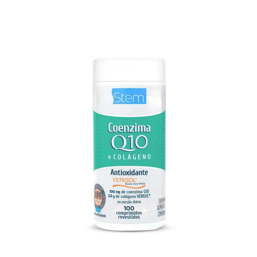 Q10 Coenzima 25mg + Colágeno 750mg Stem 100 comprimidos