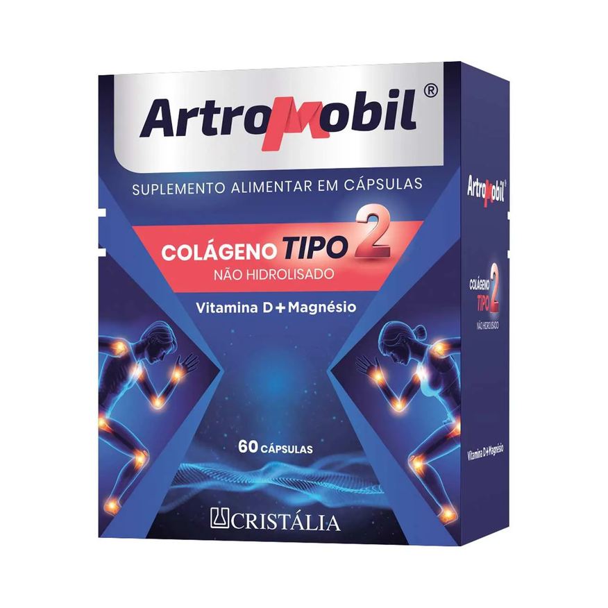 Não Colágeno Hidrolisado Tipo II Artromobil 60 Cápsulas