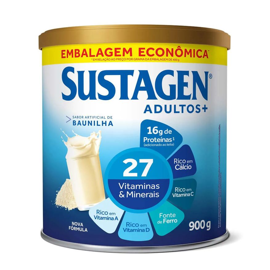 Sustagen Complemento Alimentar Adultos+ Baunilha 900g