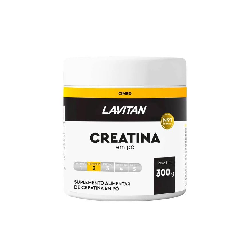 em Creatina Pó Lavitan 300g