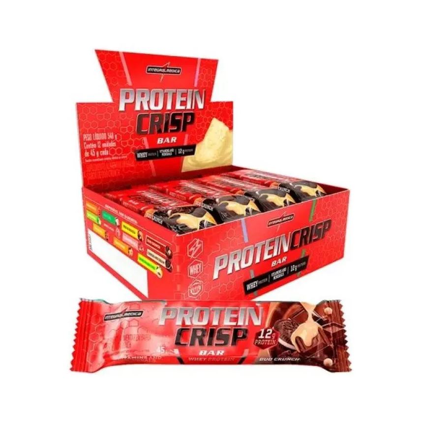 Bar Crisp Caixa 12 unidades (540g) – Sabor: Duo Crunch