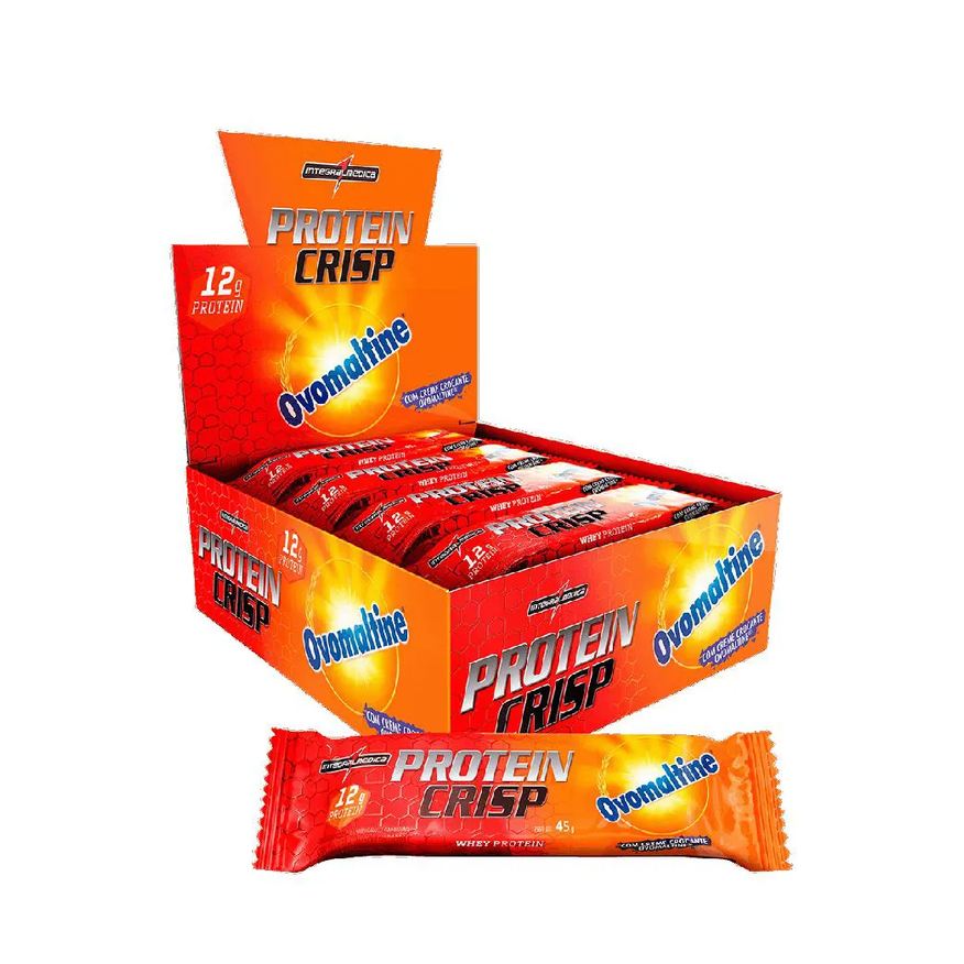 Bar Crisp Caixa 12 unidades (540g) – Sabor: Ovomaltine