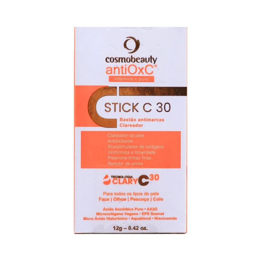 Clareador Cosmobeauty Clary Stick 30 Vitamina C Bastão 12g