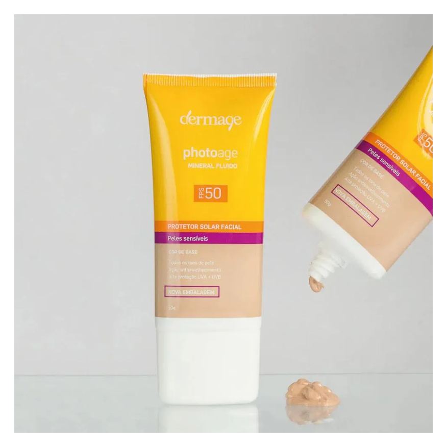 Photoage Dermage Mineral Fluido Médio Fps 50 50ml
