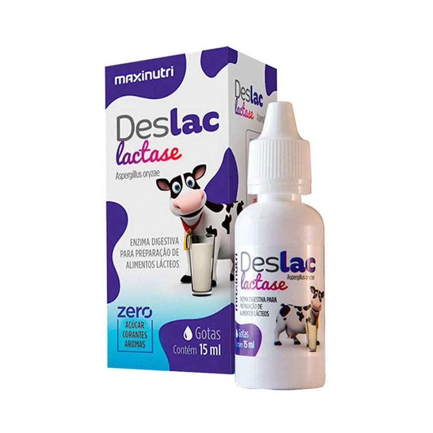 enzima Deslac lactase gotas 15ml maxinutri