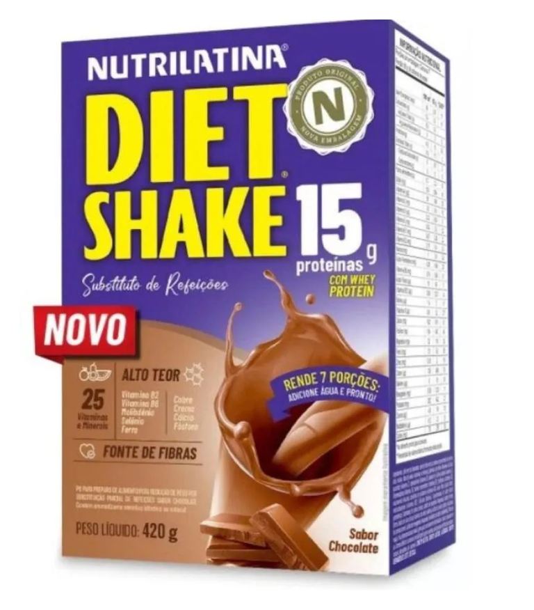 Shake Diet Sabor Chocolate 420g Nutrilatina