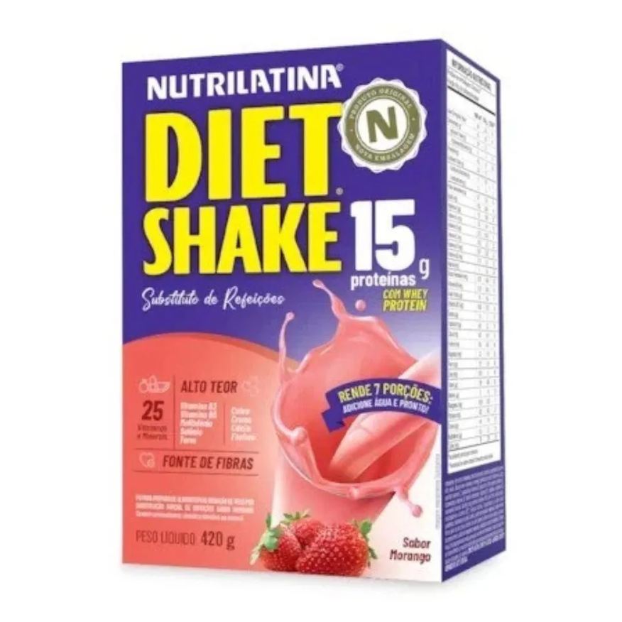 Shake Diet Sabor Morango 420g Nutrilatina