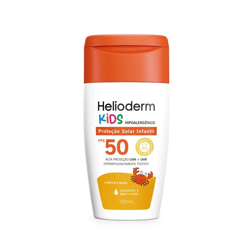 Solar Protetor Corporal FPS 50 Helioderm Suncare Kids 120g