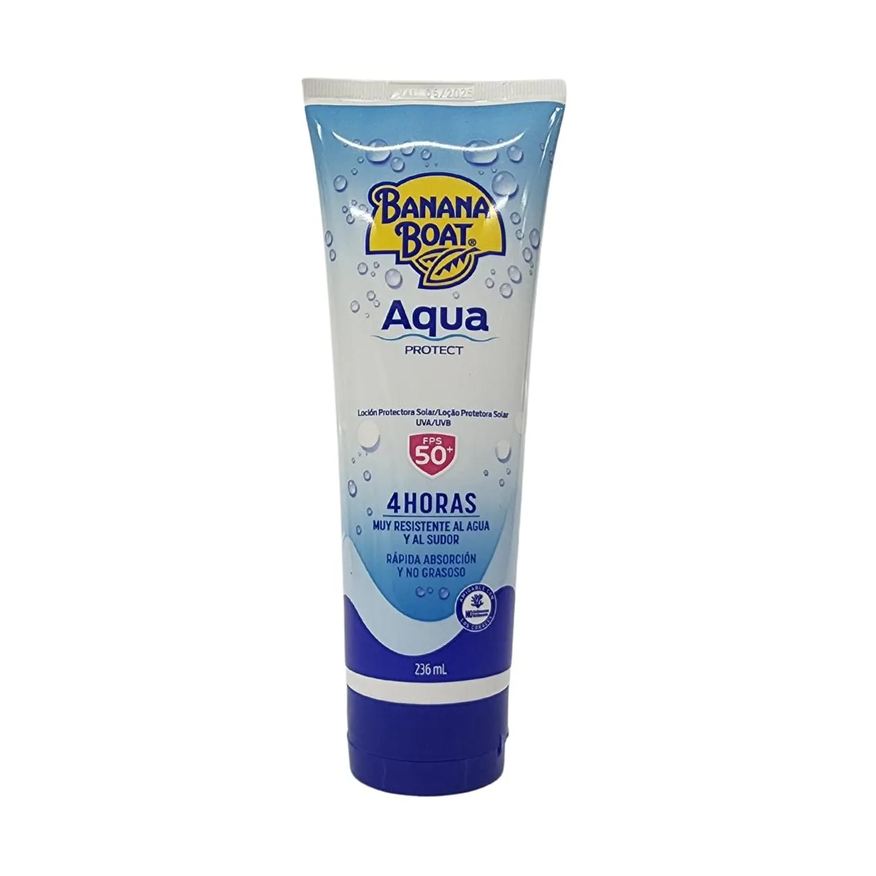 Nan Loção Protetora Solar Uva/uvb Aqua Protect Fps 50+ Banana Boat 236ml