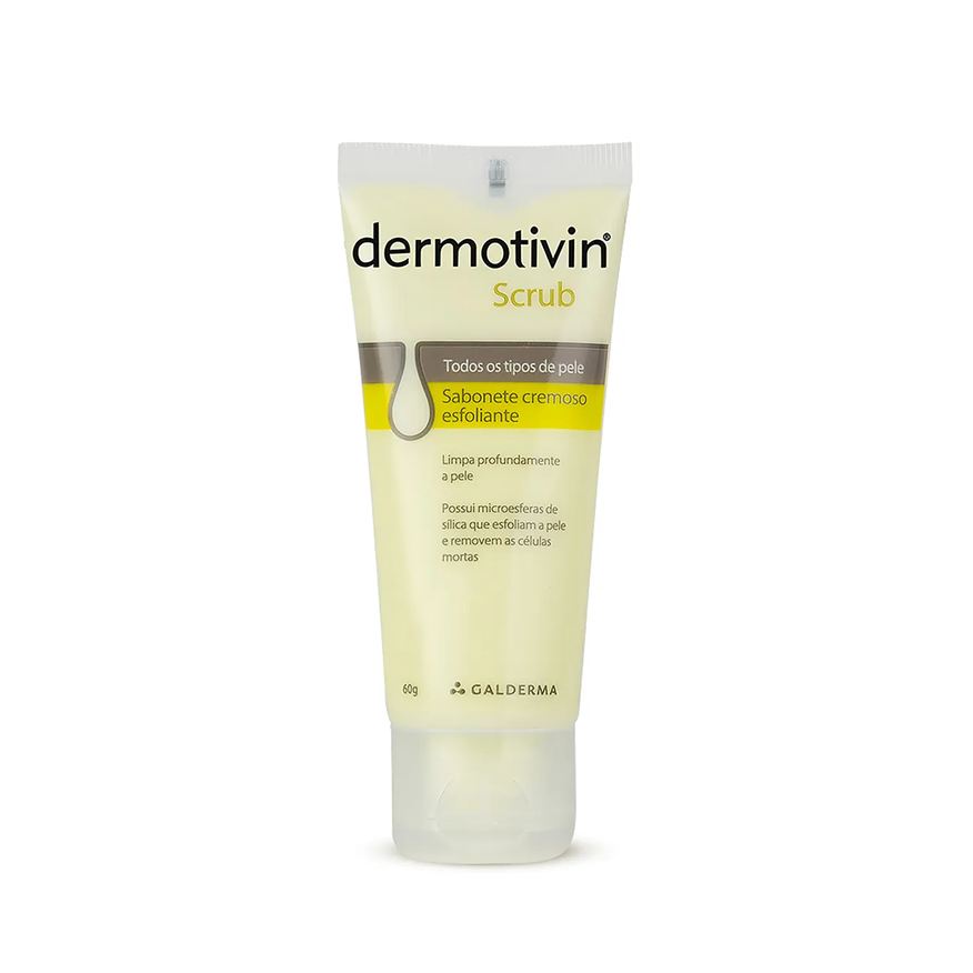 Líquido Sabonete Cremoso Esfoliante Dermotivin Scrub com 60g