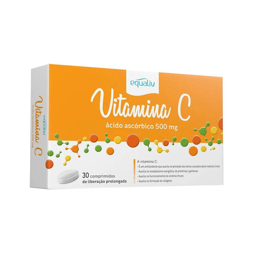 Vitamina Equaliv C 500mg 30 Comprimidos De Liberação Prolongada
