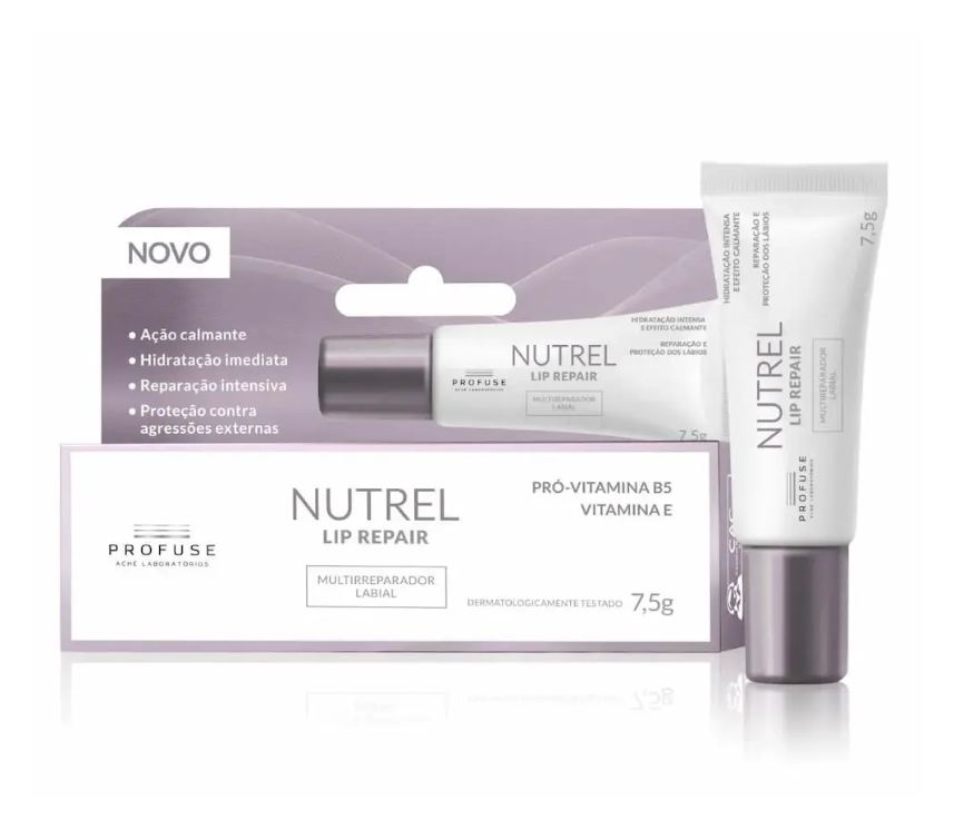 Reparador e Hidratante Labial Profuse Nutrel com 7,5g
