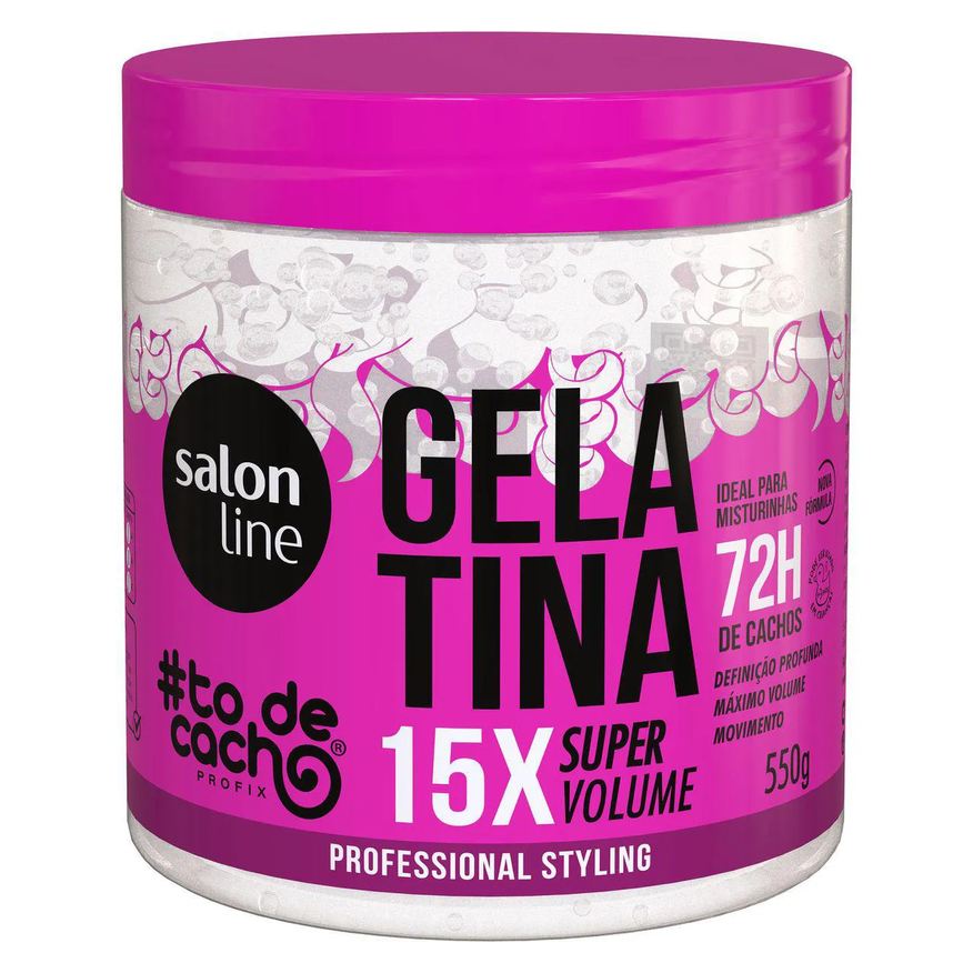 Salon Line Gelatina Capilar #todecacho Super Volume 550g