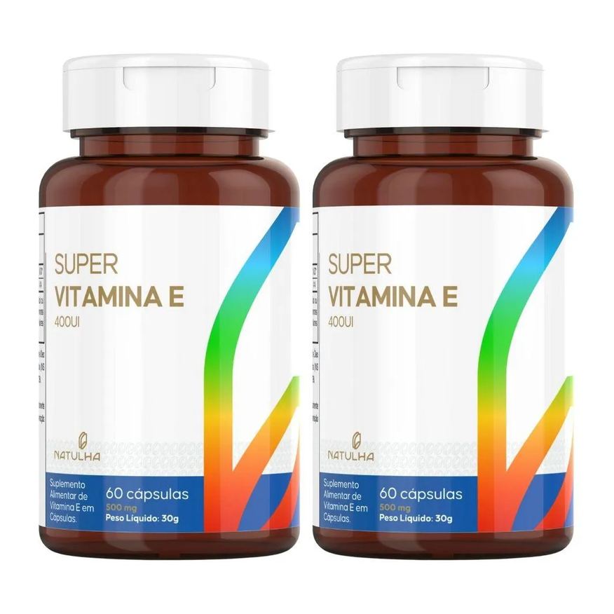 2x Kit Super Vitamina e 400 Ui 60 cápsulas – Natulha