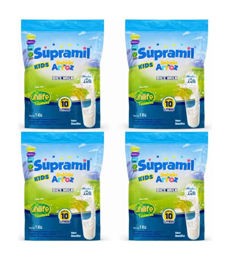 Kit 4 Supramil Kids Baunilha 1kg – Unilife