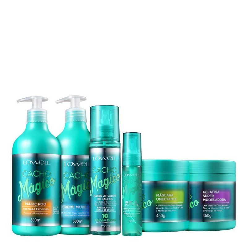 Lowell Kit Cacho Mágico Full (6 Produtos)
