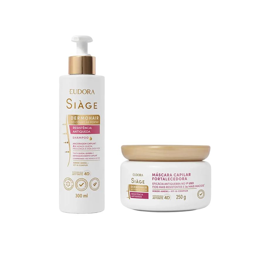 Siàge Kit DermoHair Shampoo 300ml + Máscara 250g