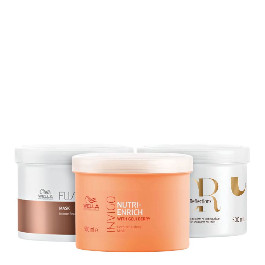 Wella Kit Professionals Super Masks Salon (3 Produtos)