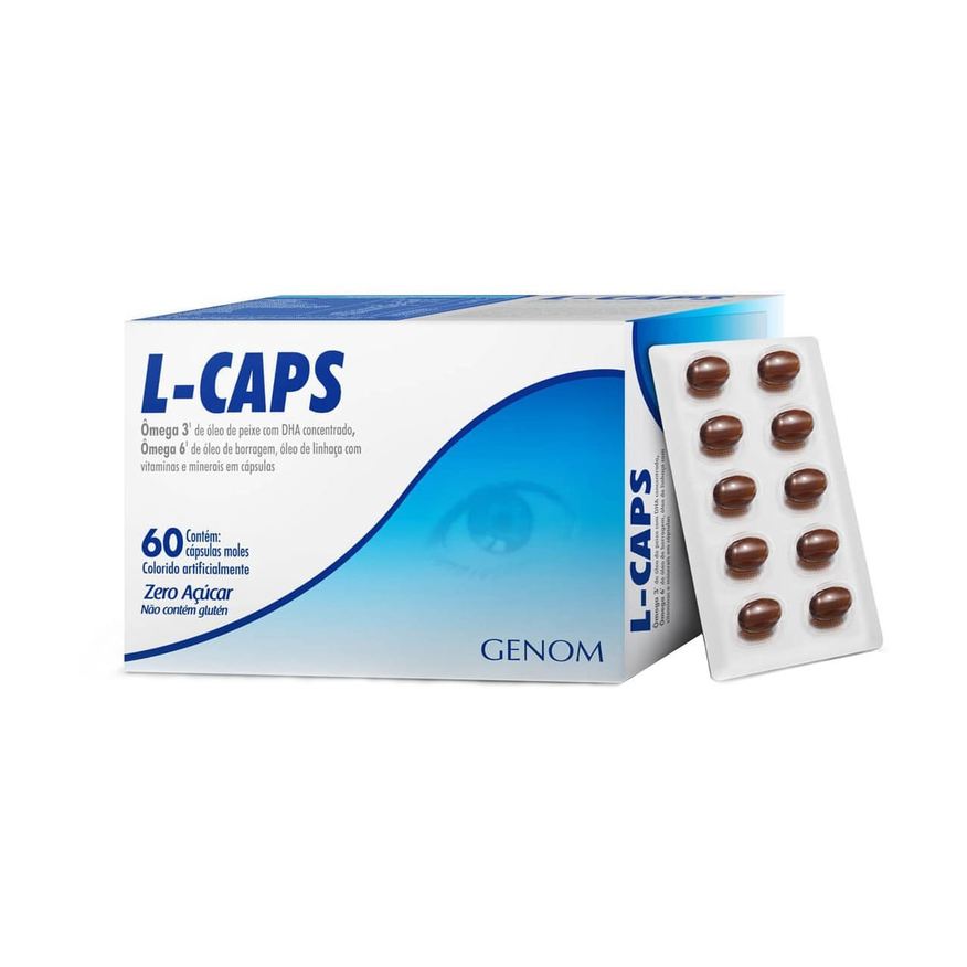 D+ L-Cápsulas Ômega 3+Vitamina D 60 Cápsulas Moles