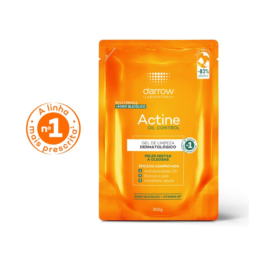 Actine Gel de Limpeza Facial Darrow Oil Control Peles Mistas a Oleosas 300g