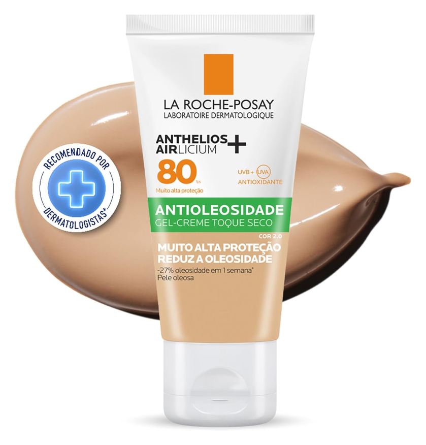 La Roche Posay Protetor Solar Facial La Roche-Posay Anthelios Airlicium+ FPS80 Cor 2.0 40g