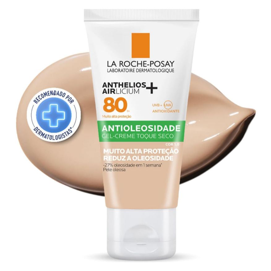 La Roche Posay Protetor Solar Facial La Roche-Posay Anthelios Airlicium+ FPS80 Cor 1.0 40g