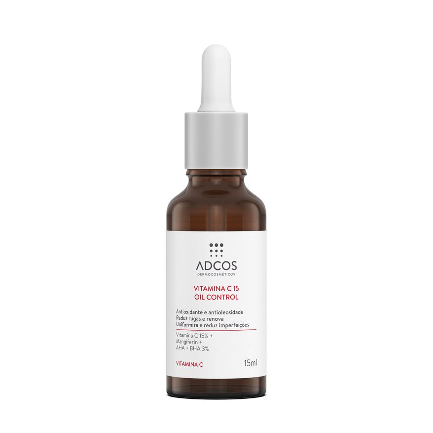 Adcos Sérum Vitamina C 15 Oil Control Antioxidante 15ml