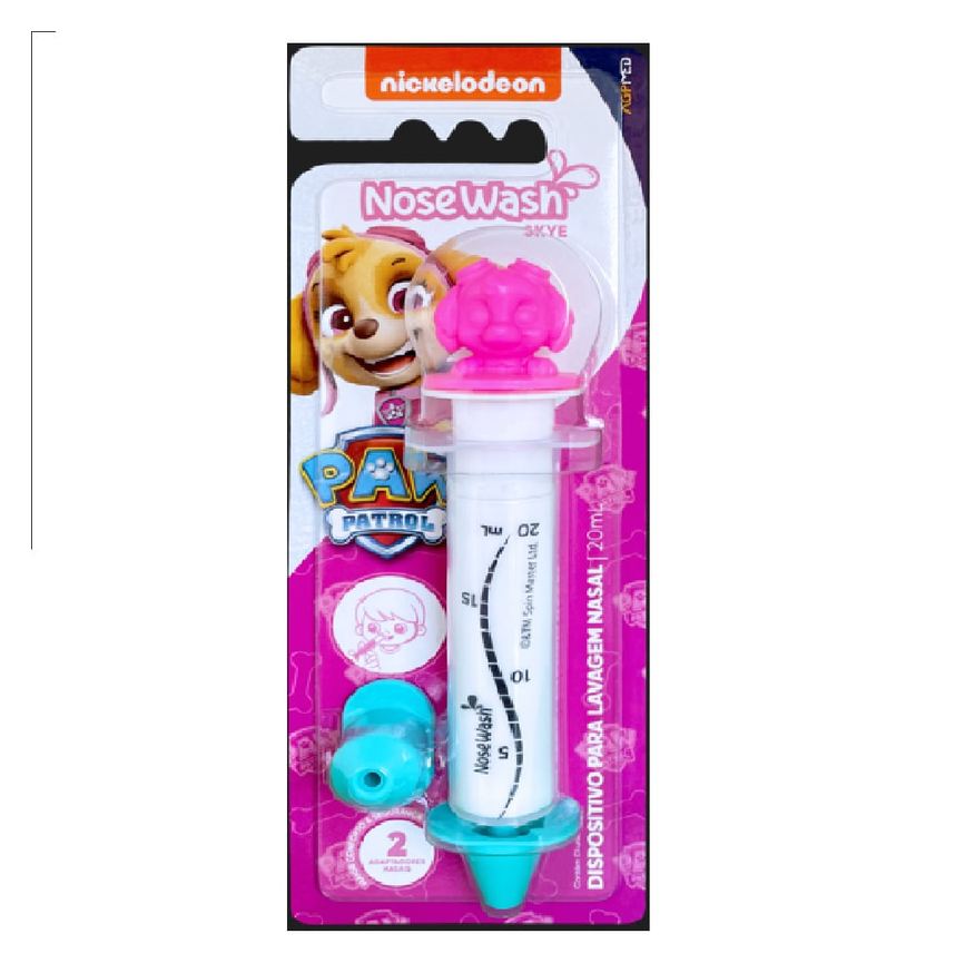 Nosewash Dispositivo de Lavagem Nasal Patrulha Canina Skye 20ml + 2 Adaptadores