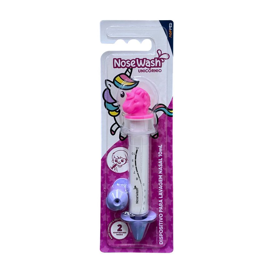 Nosewash Dispositivo de Lavagem Nasal Unicórnio 10ml + 2 Adaptadores