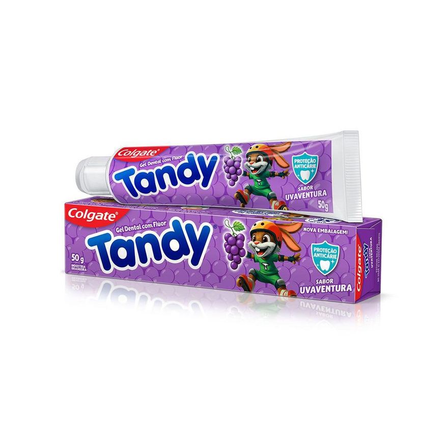 Tandy Gel Dental Infantil Colgate Com Flúor Anticáries Sabor Uva 50g