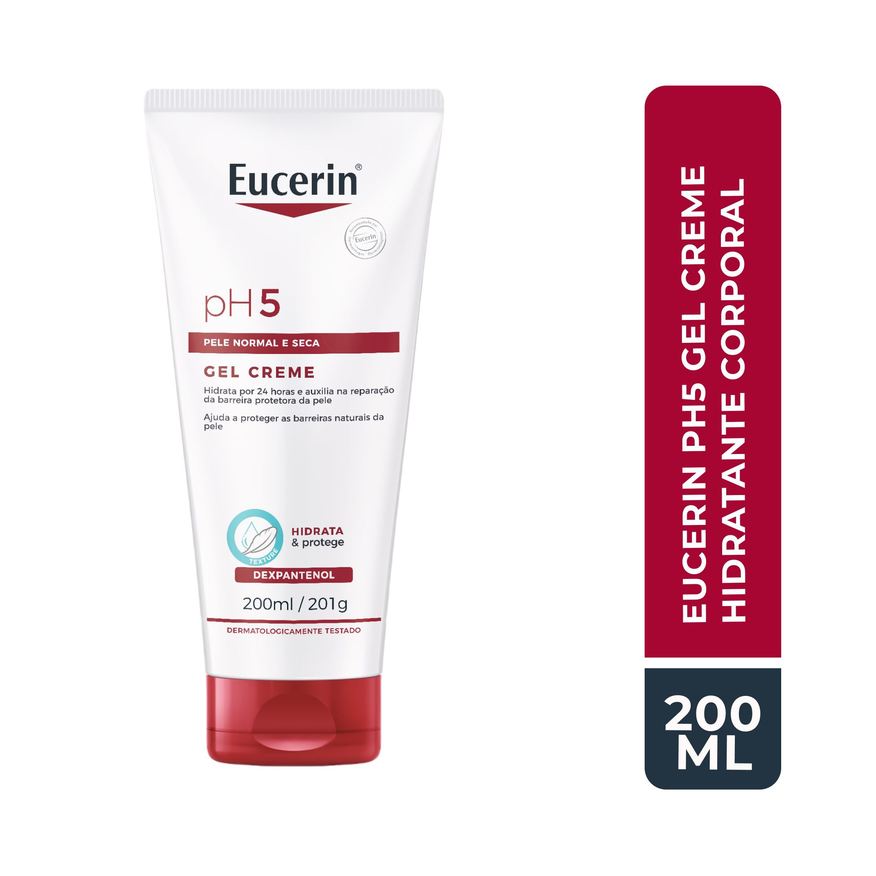 Eucerin Gel Creme Corporal pH5 Hidratante com Dexpantenol 200ml
