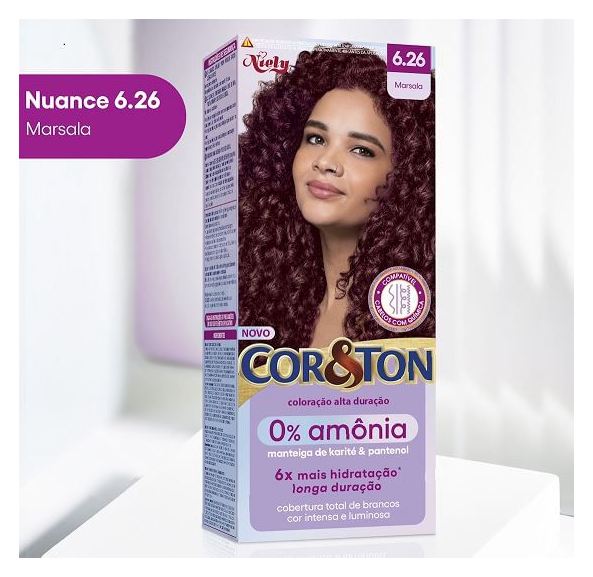 Cor&Ton Tintura Niely 0% Amônia 6.26 Marsala